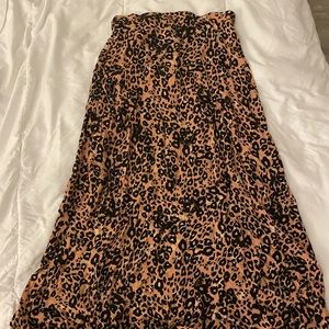 Wilfred Cheetah Print Maxi Skirt
